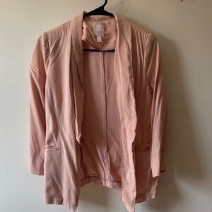 Lauren Conrad Light Pink Open Front Blazer
